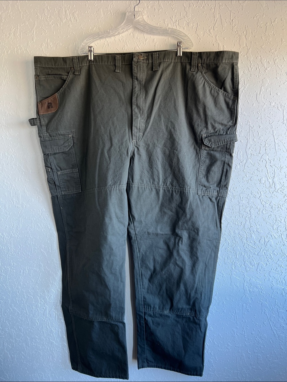 Wrangler 58X34 Olive Green Cargo Utility Pants